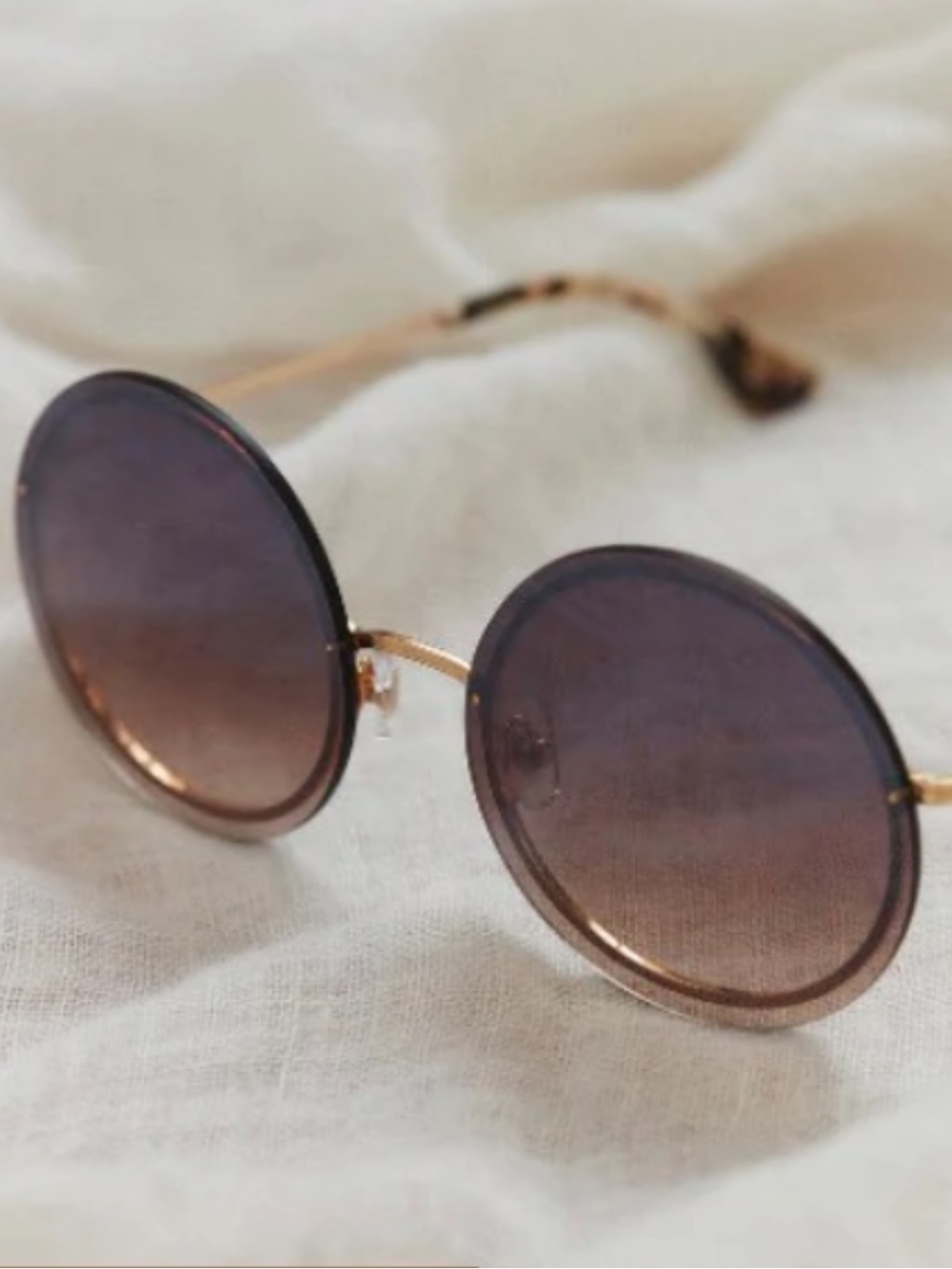 KREWE Women’s Round Mirrored Sunglasses